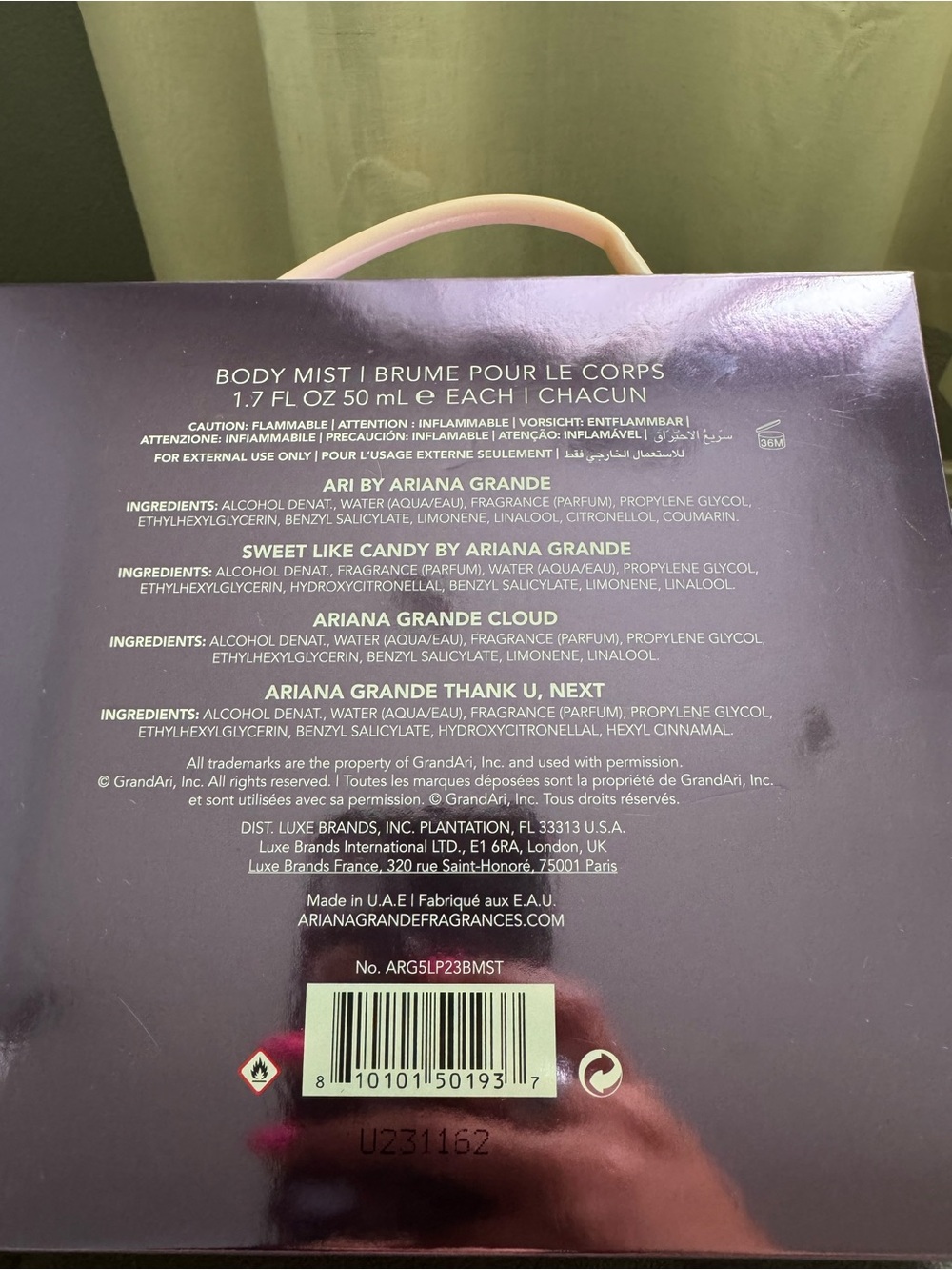 Ariana Grande Body Sprays - Picture 2 of 2